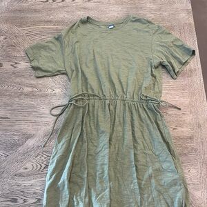 Casual Olive Midi Dress